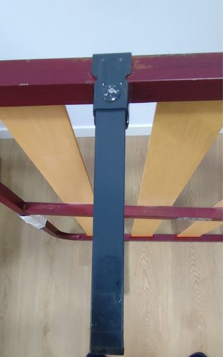 SOMIER LAMINAS DE MADERA 90x190 con 4 PATAS