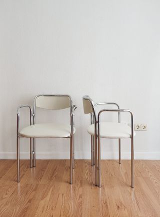 Conjunto 4 Sillas Tubulares Comedor