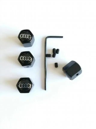 TAPONES VALVULAS AUDI NEGROS ANTIRROBO