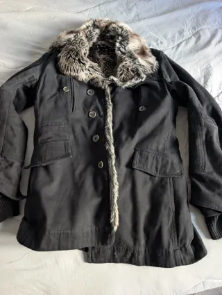 Cappotto D ERI J pelliccia uomo taglia 48