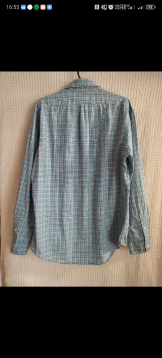 Camisa Polo Ralph Lauren cuadros verde