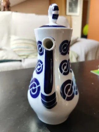 Cafetera Sargadelos Cadrelo Azul y Blanca