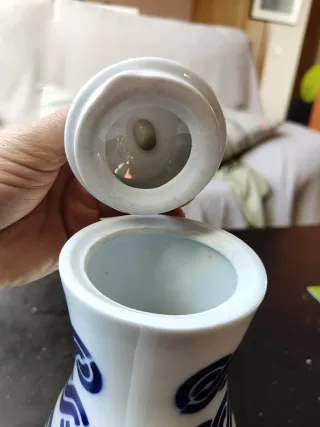 Cafetera Sargadelos Cadrelo Azul y Blanca