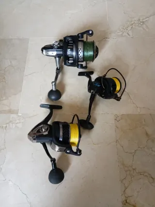 3 Carretes de Pesca