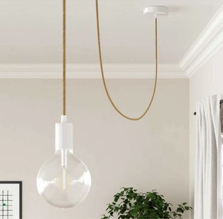 Cable eléctrico vintage - textil yute 175 cm