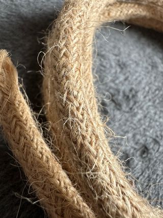 Cable eléctrico vintage - textil yute 175 cm