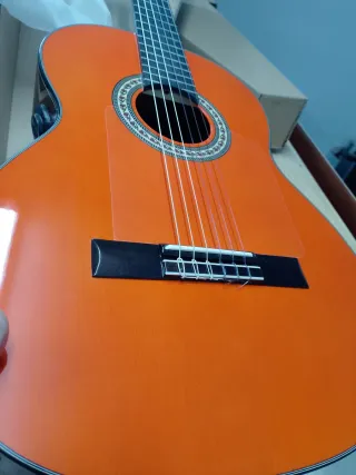 Guitarra flamenca autoamplificada