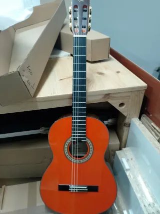 Guitarra flamenca autoamplificada