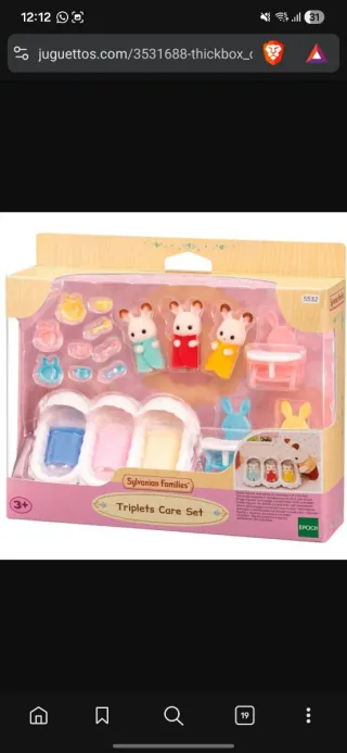 Habitación Sylvanian Trillizos Bebés