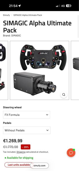 Simagic Alpha Ultimate +  FX+ simagic neo x 310g