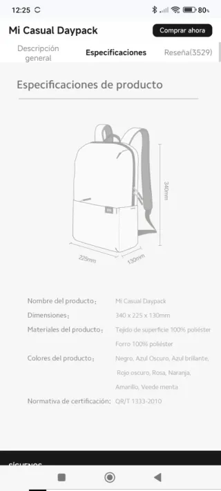 Mochila Xiaomi 10L Verde Oliva