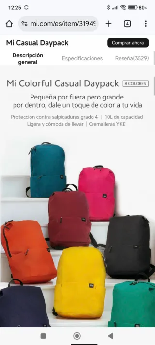 Mochila Xiaomi 10L Verde Oliva