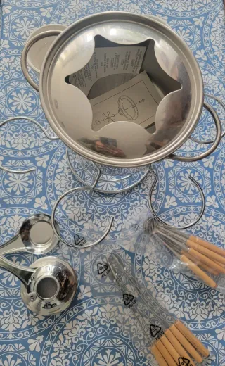 Juego de fondue giratoria