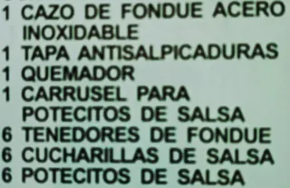 Juego de fondue giratoria