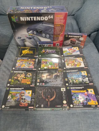 Lote Nintendo 64 con juegos