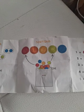 Juego de conteo y series de colores