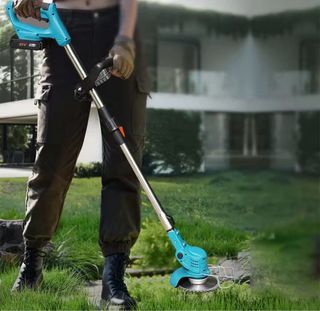 Desbrozadora eléctrica con 2 baterías