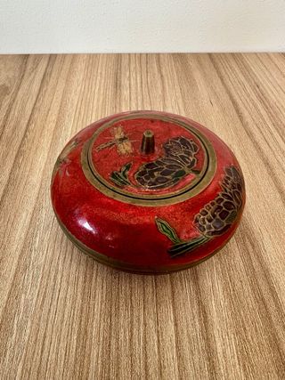 CUENCO DE LATÓN ESMALTADO