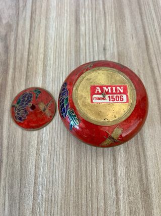 CUENCO DE LATÓN ESMALTADO