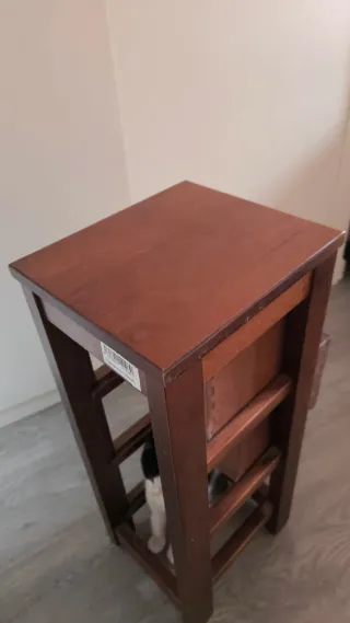 Cajonera estrecha 2 cajones madera