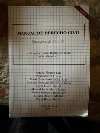 Manual de derecho civil Derecho de familia