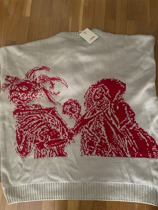 Jersey IERO STAURO Talla M Crema y Rojo