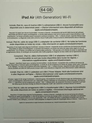 iPad Air 4 64gb + Apple Pencil + Custodia