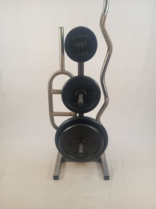 Soporte para discos de pesas 28 y 30 mm decathlon