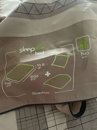 Colchón Hinchable Doble Gris