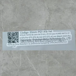 Correa de cuero para Huawei Watch GT