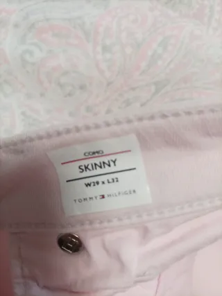 Vaqueros Tommy Hilfiger rosas skinny