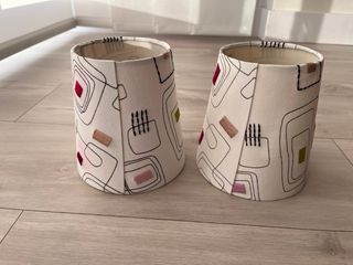 Tulipas de lámpara pequeñas en tela