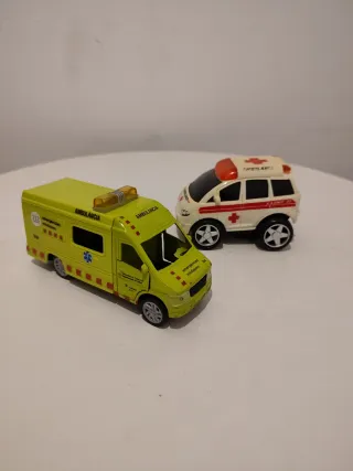 Policia bomberos grua mossos juguete