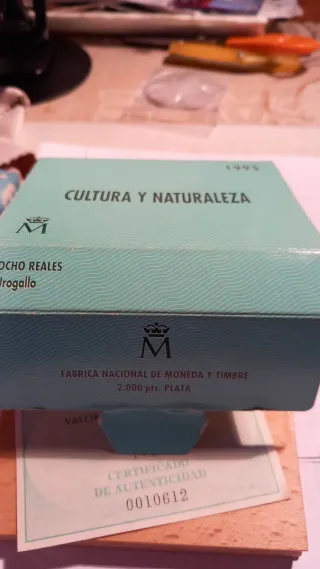 Moneda 8 Reales Urogallo 2000 PTAS Plata