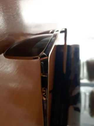 Gafas de Sol Marrón y Dorado