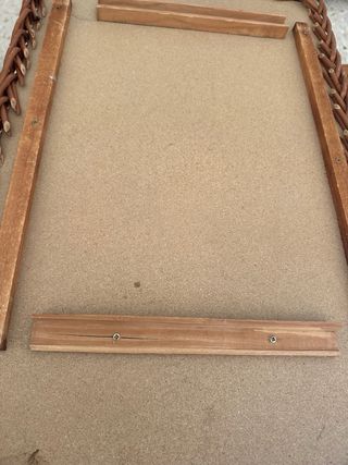 Cuna mimbre antigua artesanal