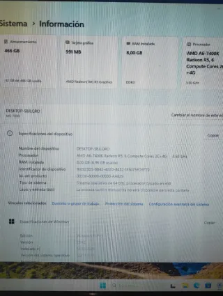 Ordenador Completo Oficina Negro