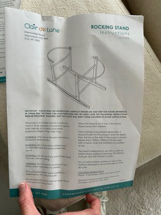 Moisés Cuna Natural Mimbre y Madera