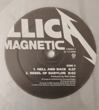 Metallica Lp. Beyond Magnetic 2012