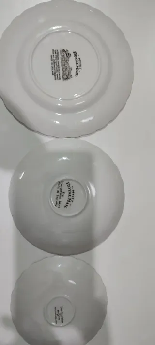 Juego antiguo tazas y platos Royal Mail Ingleses