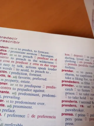 Diccionario de español a inglés