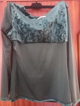 Blusa Terciopelo Verde