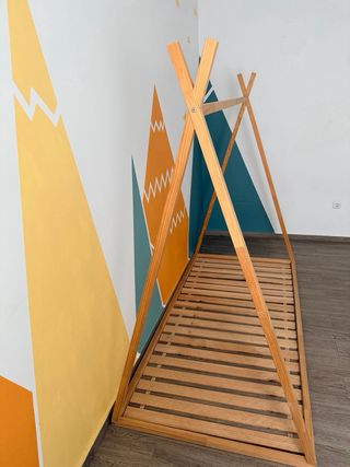 Cama Montessori Madera Cabaña