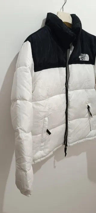 The North Face Giacca Piumino Bianca e Nera