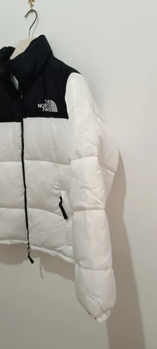 The North Face Giacca Piumino Bianca e Nera