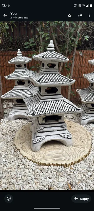 Estatua oriental de piedra