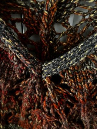 Poncho Massimo Dutti tonos tierra