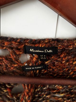 Poncho Massimo Dutti tonos tierra