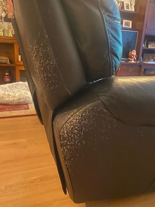 Sofá de piel marrón