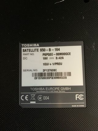 2x Toshiba Satellite i7/A10 /PIEZAS NUEVAS